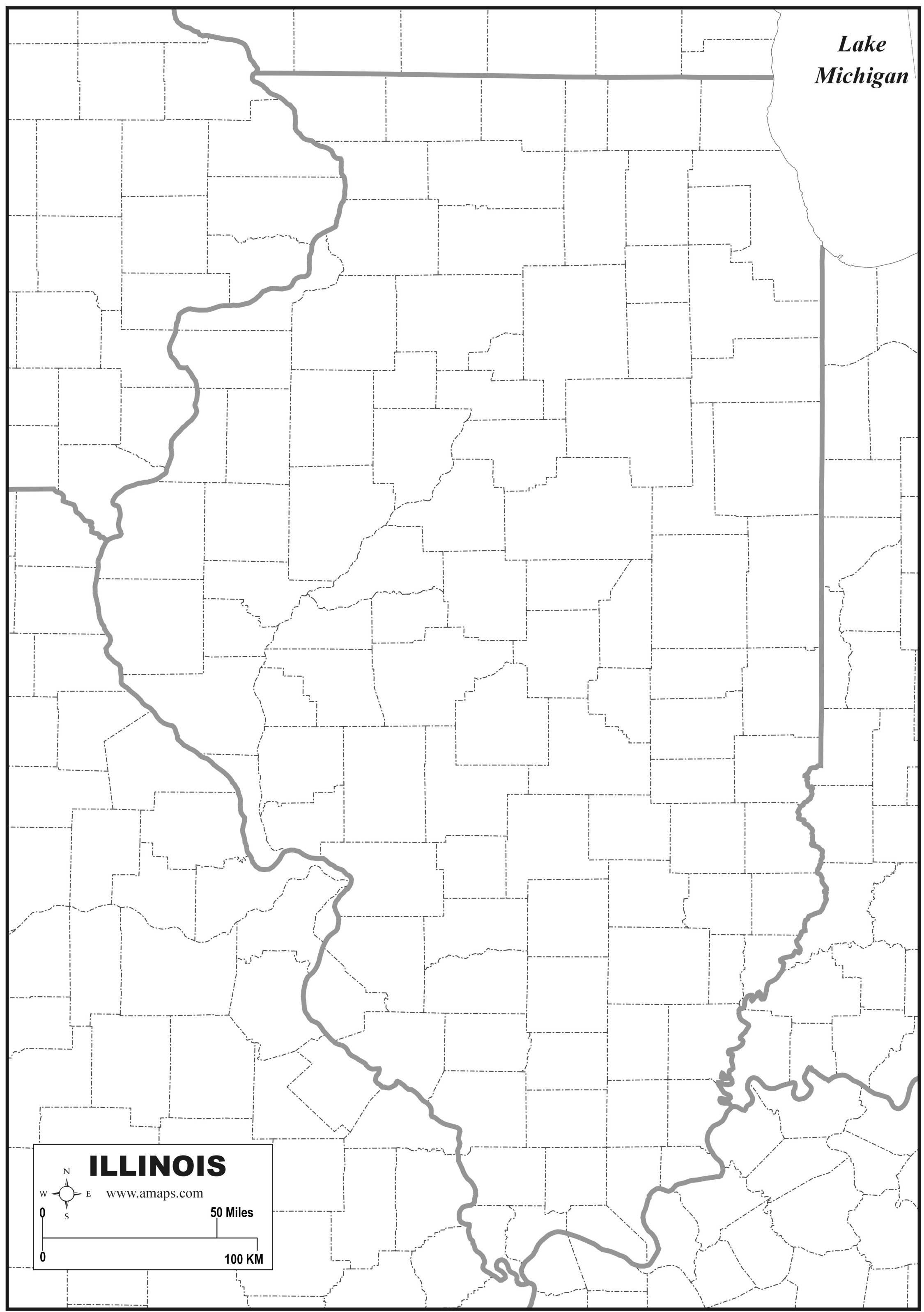 FREE MAP OF ILLINOIS